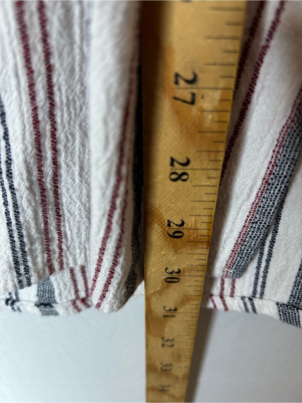 Sigred Olsen Women’s Size Large Sleeved tunic Length Blouse Striped Cotton 76 - Picture 6 of 7